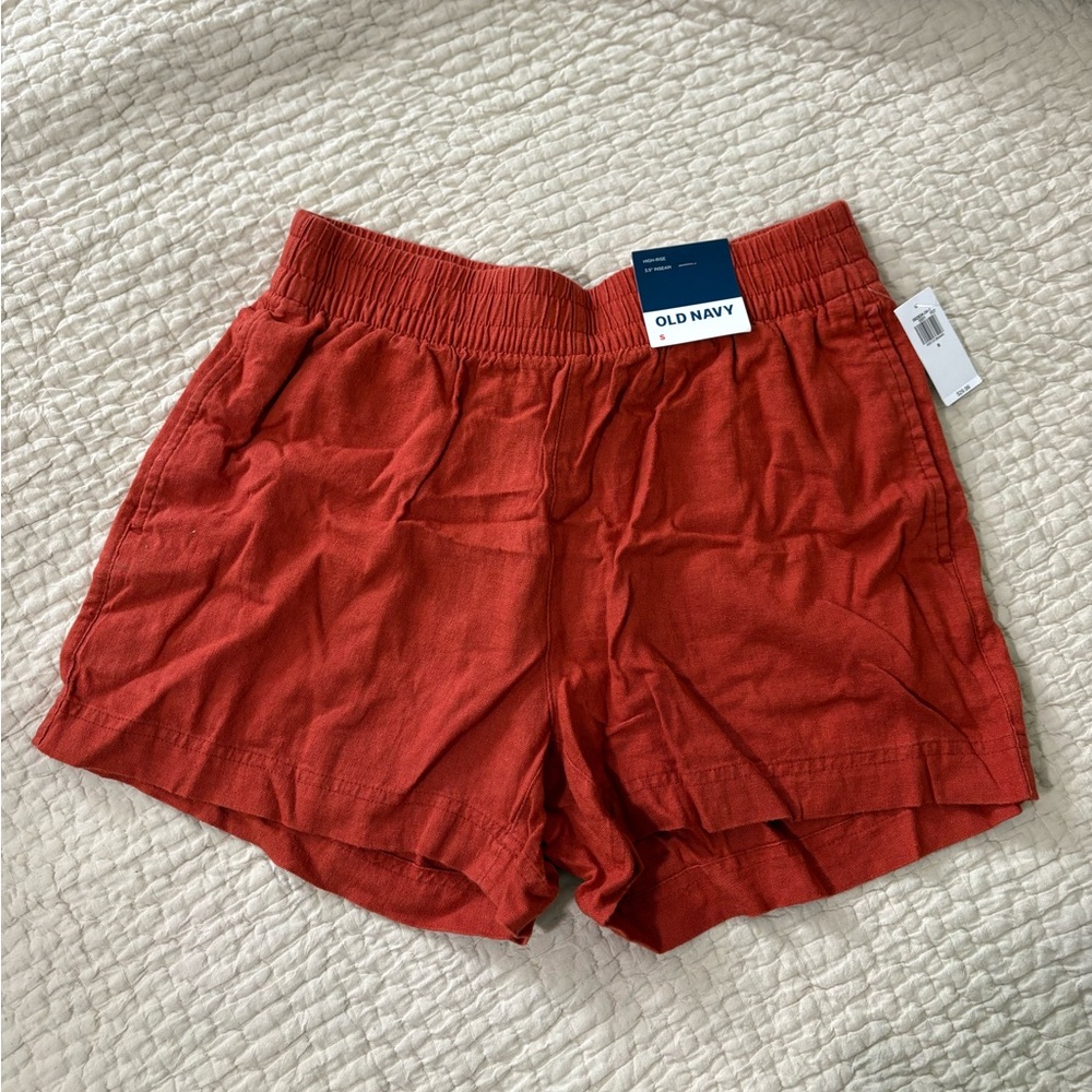 NWT Old Navy High Rise Linen Blend Shorts